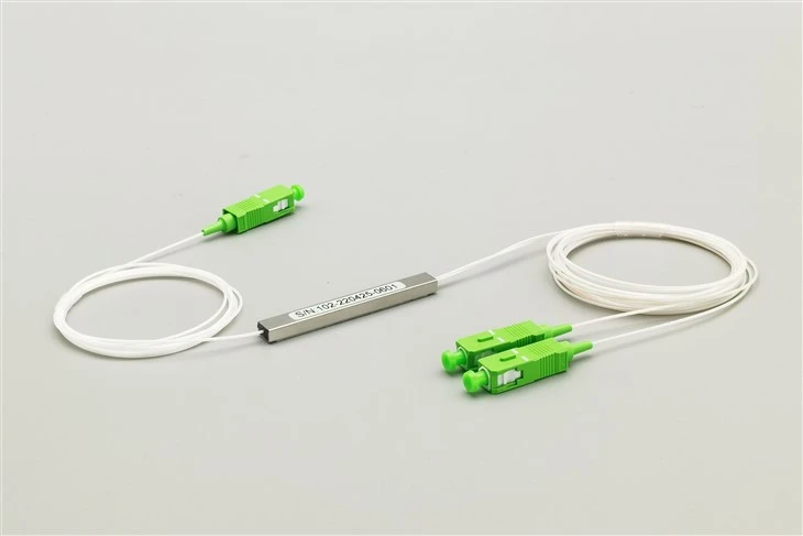 Llorweddolwr Ffibr 1 × 2 PLC, Modiwl Mini, SC / APC