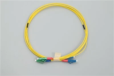 Cord Patch Fiber Optic Lc apc i lc upc Duplex Melyn